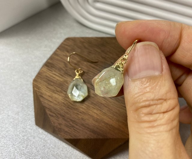 ハニーロックシュガーイエローピアス/フックピアス - ショップ