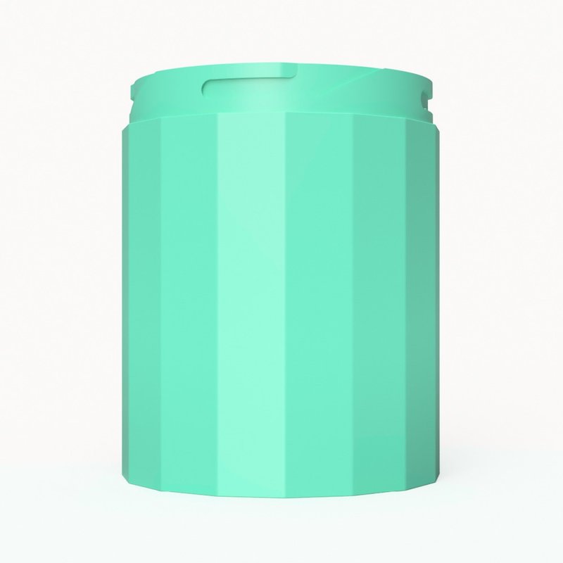 Wattle組件∣瓶身環節_直條紋_綠色 - 水瓶/水壺 - 塑膠 綠色