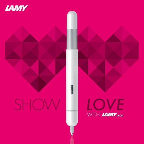 LAMY TAIWAN 官方旗艦館 LAMY 原子筆 / pico 口袋系列 - 白色