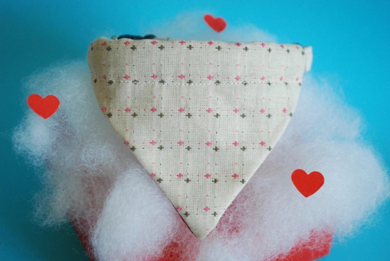 A-NI collar for cats and dogs Valentine's Edition - 項圈/牽繩 - 棉．麻 粉紅色