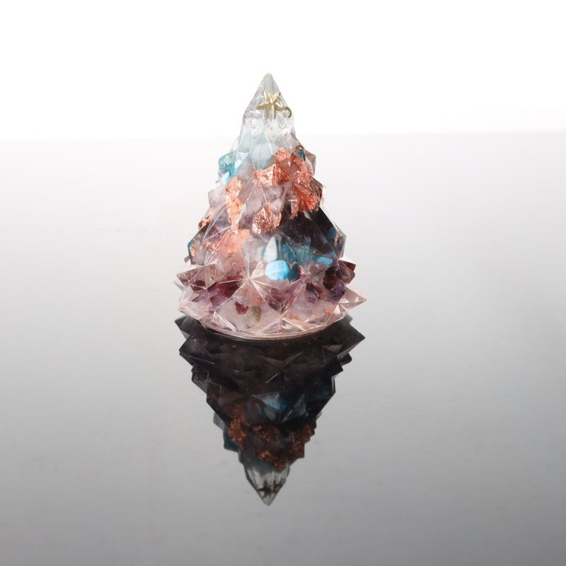 [Fast Shipping] Pink Rose Gold Foil Love Christmas Tree-Aogang Energy Tree/ Gemstone Tree/Crystal Mine - Items for Display - Jade Pink