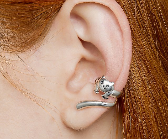 Purple dragon ear cuff no piercing - Shop tanny bunny Earrings & Clip-ons -  Pinkoi