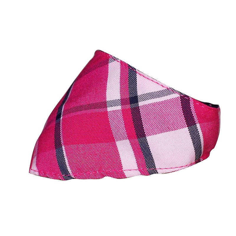 Pet cat dog triangle towel Gbagby S~L 2L 5L - ปลอกคอ - ผ้าฝ้าย/ผ้าลินิน สีแดง
