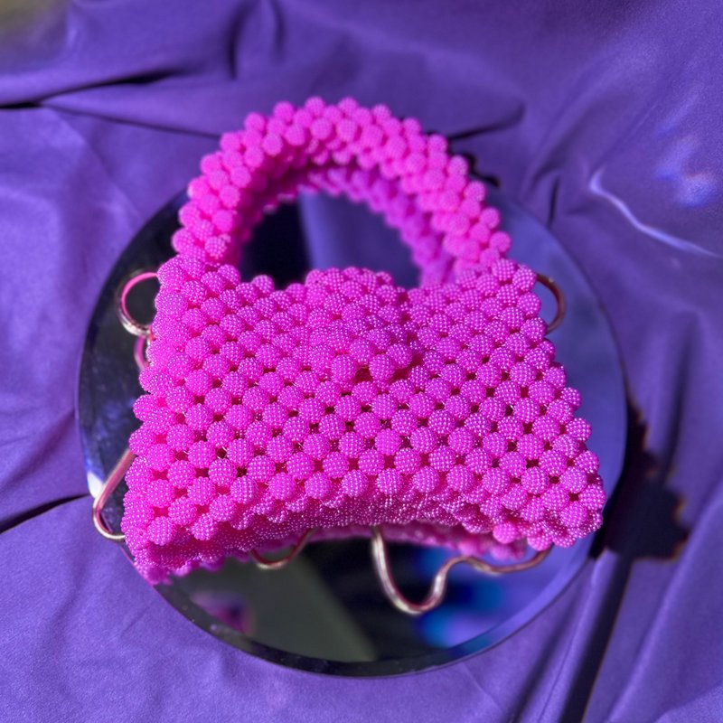 Beaded bag weave pattern PDF and video tutorial, small crystal handbag - 手工藝教學/工具書 - 其他材質 
