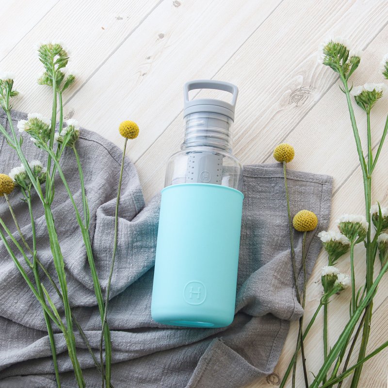 【時尚出遊】美國HYDY輕靚水瓶 | 北極藍-透明瓶 590ml - 水瓶/水壺 - 其他材質 透明