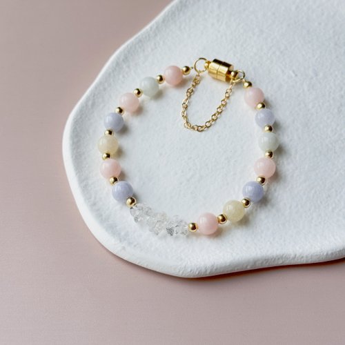 Keep it Petite 愛情 療癒 健康 | 摩根石 白水晶 水晶手環