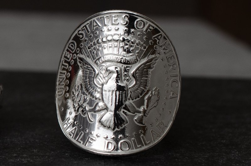 Antique American Eagle Silver Coin Ring - General Rings - Silver Silver