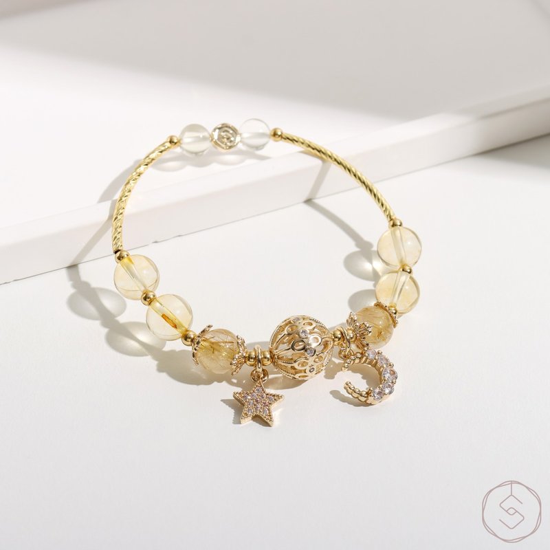 Honeydew | crystal bracelet - Bracelets - Crystal Yellow