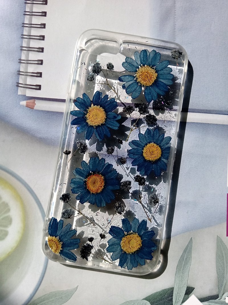 Handmade phone case,iPhone 7/8, Blue color - Phone Cases - Plastic Blue