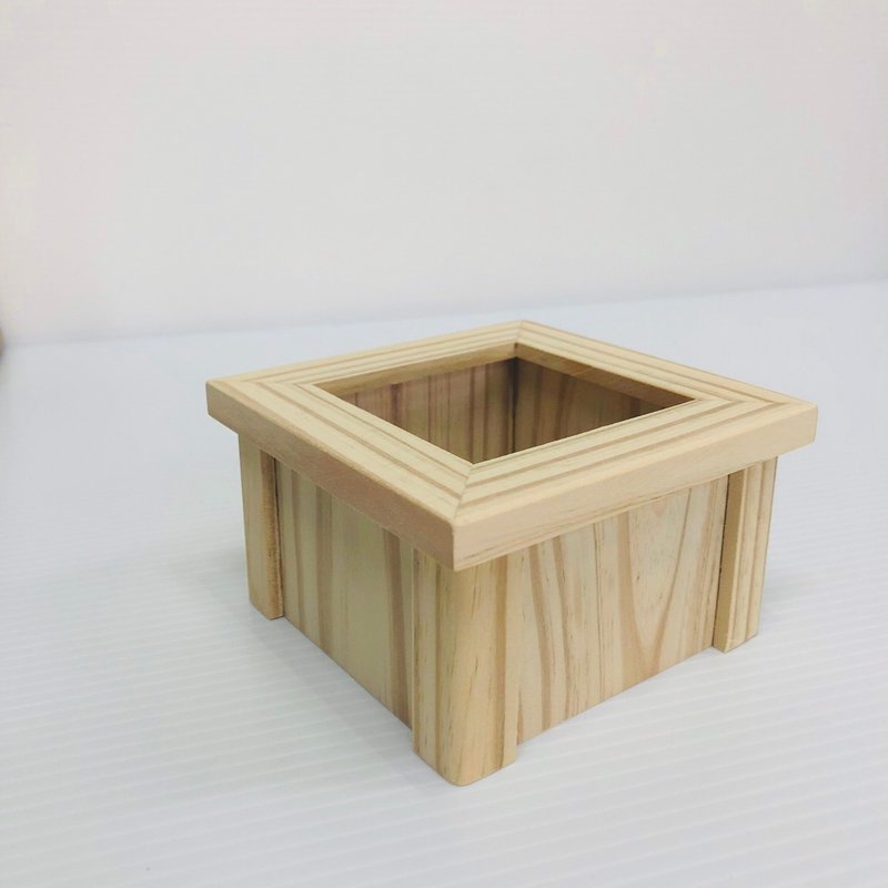 Youqingtian Micro Landscape--Pocket Log Shaped Basin - ตกแต่งต้นไม้ - ไม้ สีกากี