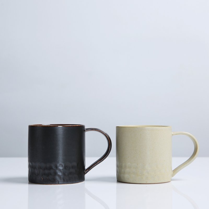 ZESEE | Hammer Pattern Handmade Mugs - แก้ว - เครื่องลายคราม สีดำ