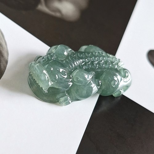 翡翠百貨 jade store 冰種招財貔貅吊墜 | 天然緬甸翡翠玉器玉墜