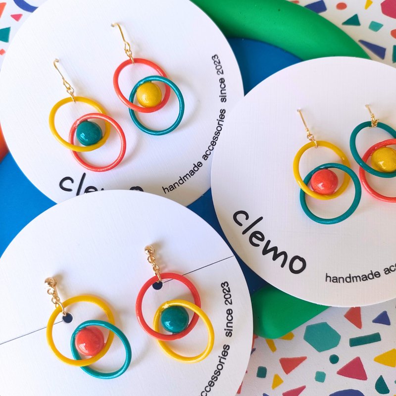 まるたままる 南国【ピアス/イヤリング】 - ピアス・イヤリング - その他の素材 多色