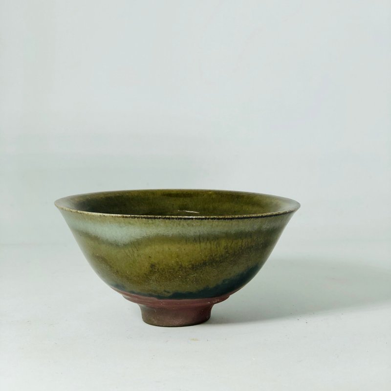手作柴燒 墨影小茶碗 INK001 - 茶壺/茶杯/茶具 - 其他材質 