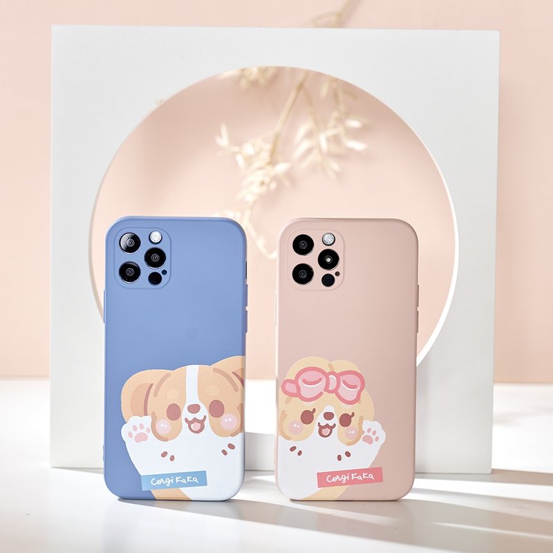 柯基犬卡卡打招呼系列全包iPhone手機殼 - 手機殼/手機套 - 矽膠 多色