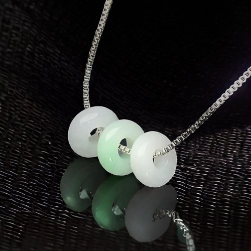 瓔珞珠寶盒 E.L.Jewelry Box 冰種多彩翡翠路路通項鍊 | 天然緬甸玉翡翠A貨 | 送禮