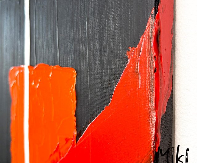 原画 オリジナル 絵画 アクリル画 交差33.3×24.2cm - ショップ Miki