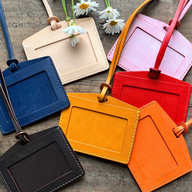 【企業贈禮】 Luca 皮革證件套/悠遊卡套/票卡/皮革卡套 /客製化 - 證件套/識別證套 - 真皮 橘色