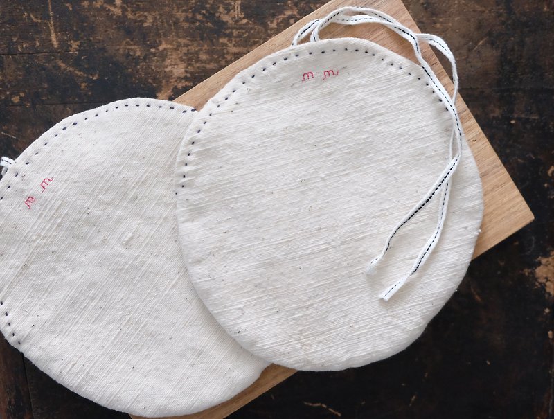 Heart Bread Warm Bags (-19 cm) - Other - Cotton & Hemp White