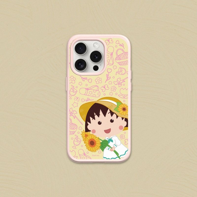 SolidSuit anti-fall back cover mobile phone case∣Chibi Maruko-chan/Fun Go for iPhone - Phone Cases - Plastic Multicolor