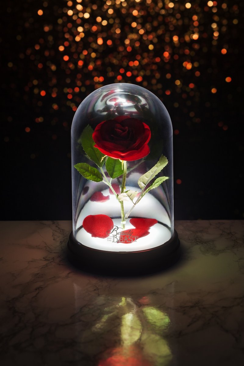 【Gift】Disney Beauty and the Beast Enchanted Rose Light - Lighting - Plastic Multicolor
