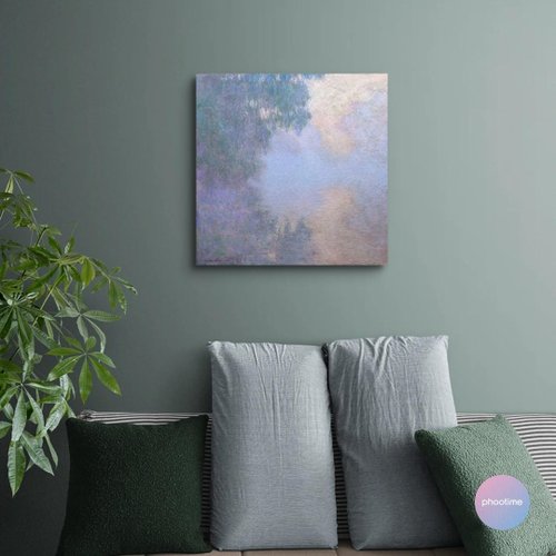 Claude Monet 【セーヌ川の朝】　ジクレー版画 モネ『セーヌ川の朝』複製画【額入り】 - メルカリ