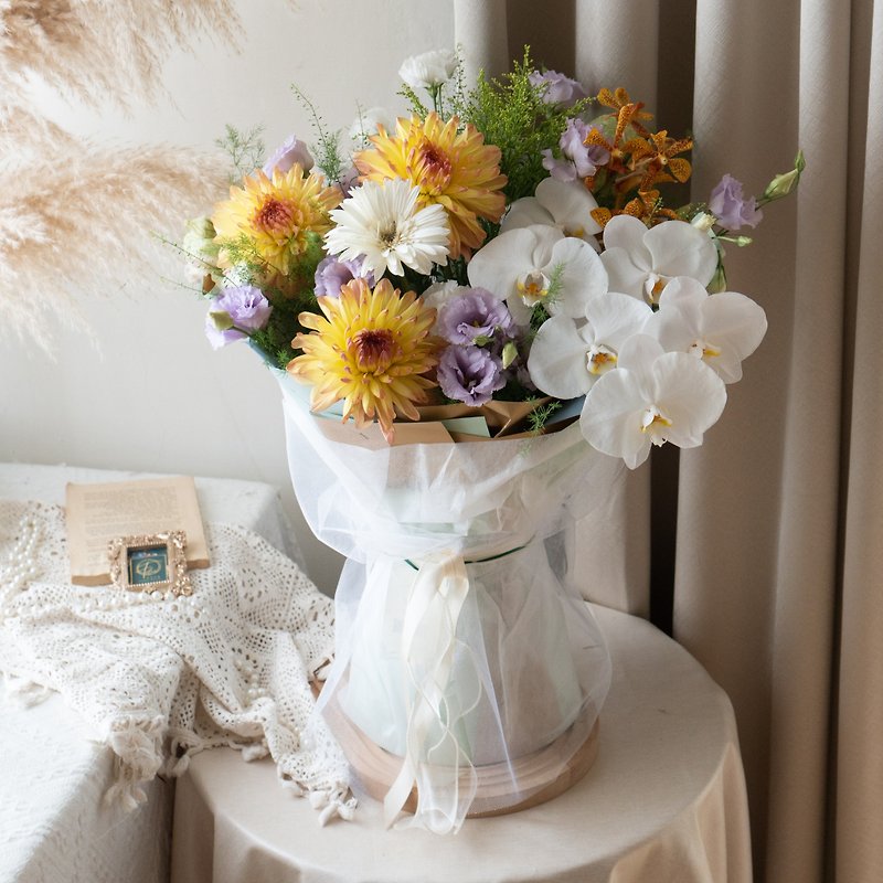 Platinum Bouquets Opening Bouquets Birthday Bouquets Home Ceremony Promotion Bouquets 【Flowers can be customized】 - Dried Flowers & Bouquets - Plants & Flowers Gold