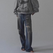 Stained Jeans Lost ID CARD stained jeans - Shop CONP: Citizen of No Place  Unisex Pants - Pinkoi