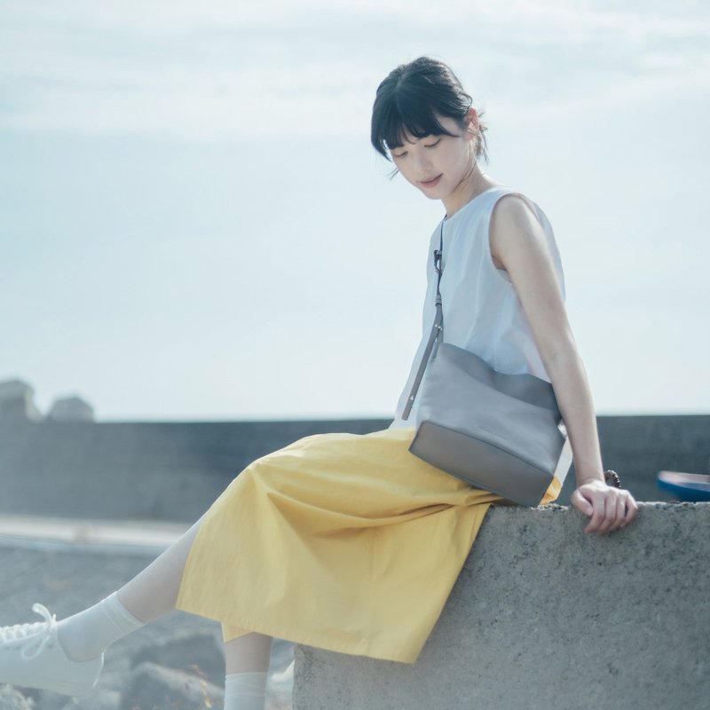 【Birthday Gift Ideas】Poppy Leather Crossbody Bag - Blue Glacier - Messenger Bags & Sling Bags - Genuine Leather Blue