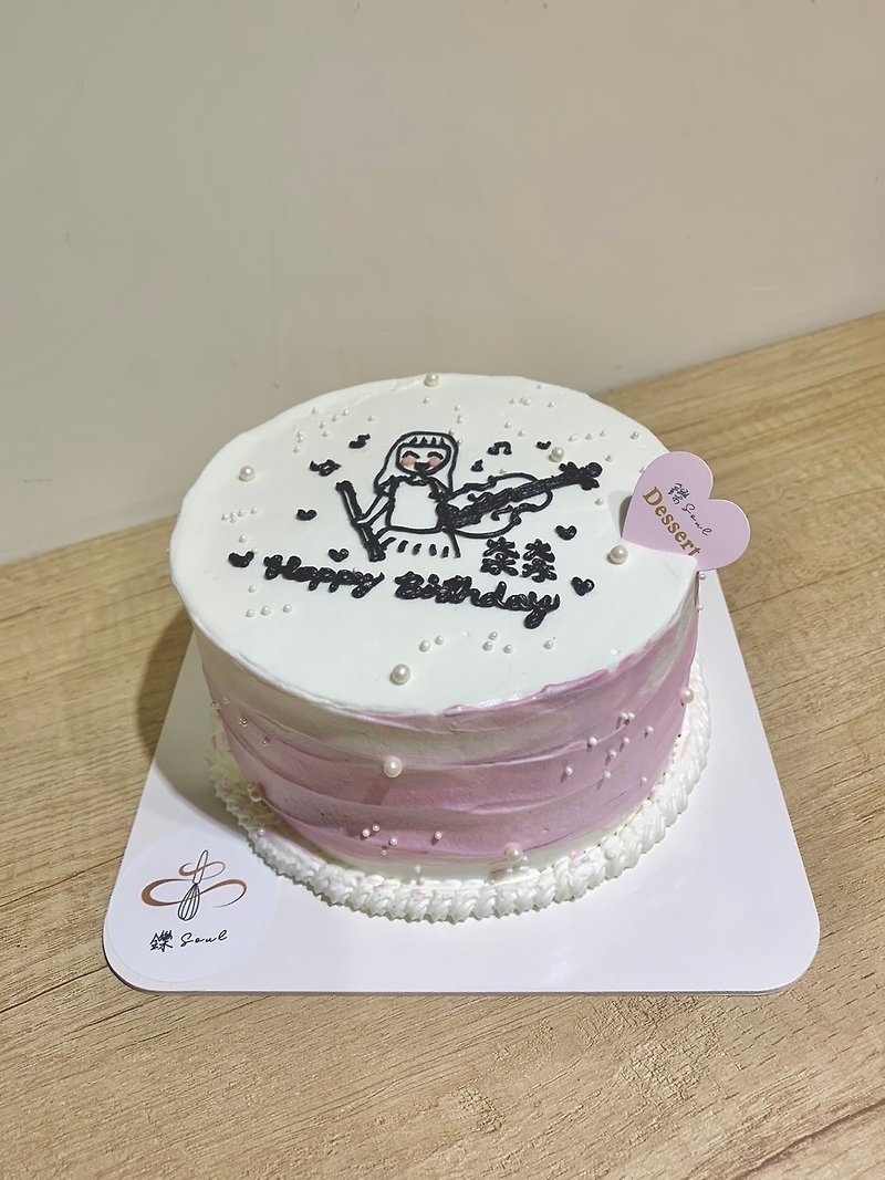 Korean style drawing sketch customized customized cake birthday cake cake dessert - Cake & Desserts - Fresh Ingredients 