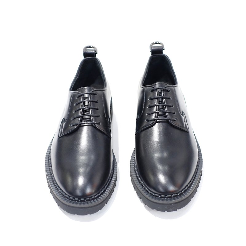 Fw / 17 keyring School Lady shoes - รองเท้าลำลองผู้หญิง - หนังแท้ สีดำ