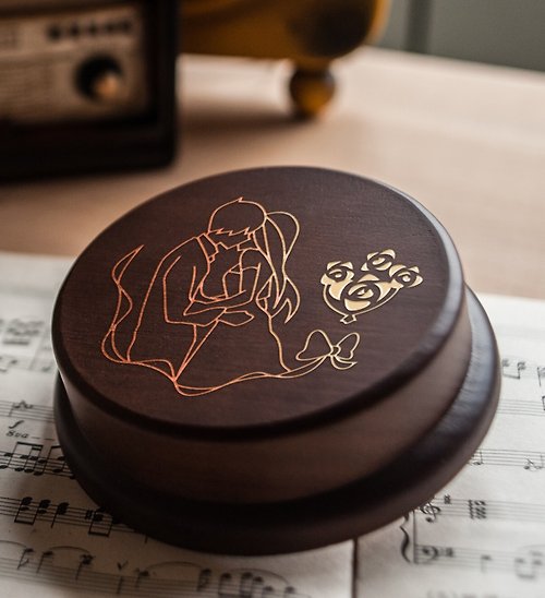 IMCNC-Sylvia 婚禮客製化原木音樂盒/ wedding 【結婚禮物、紀念禮物】