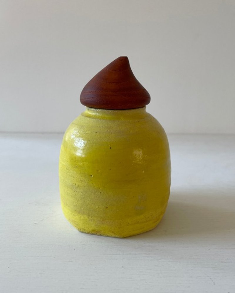 Small vase, two-tone, yellow - Food Storage - Pottery Yellow