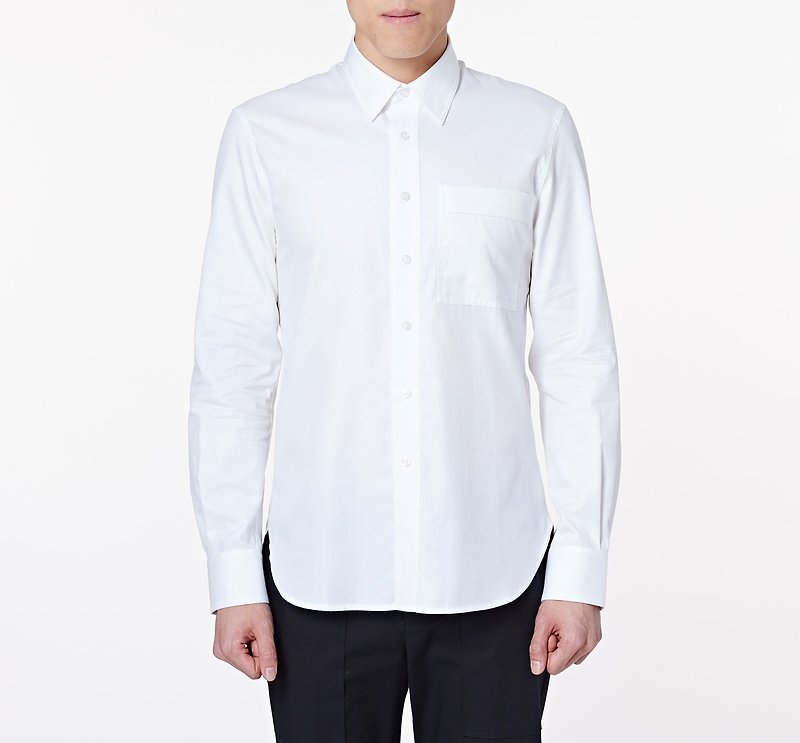 【Business Formal Wear Sale】Super-fine pocket design white shirt