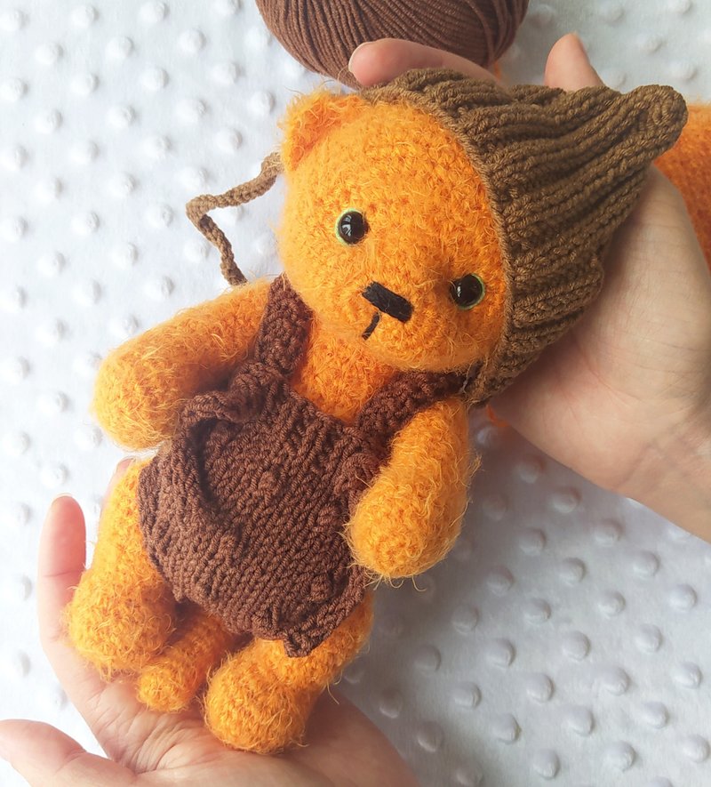 Beautiful teddy kitten/ for good luck/ Handmade teddy kitty/ ooak teddy cat - 寶寶/兒童玩具/玩偶 - 羊毛 
