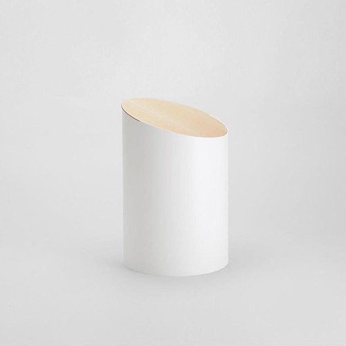 Prime Co. MOHEIM SWING BIN 白色 楓木垃圾桶 S