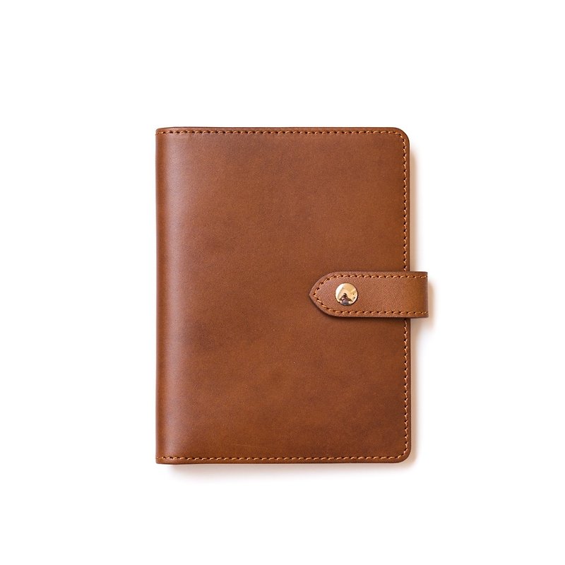 Patina custom Vanessa handmade leather passport holder - Passport Holders & Cases - Genuine Leather Brown