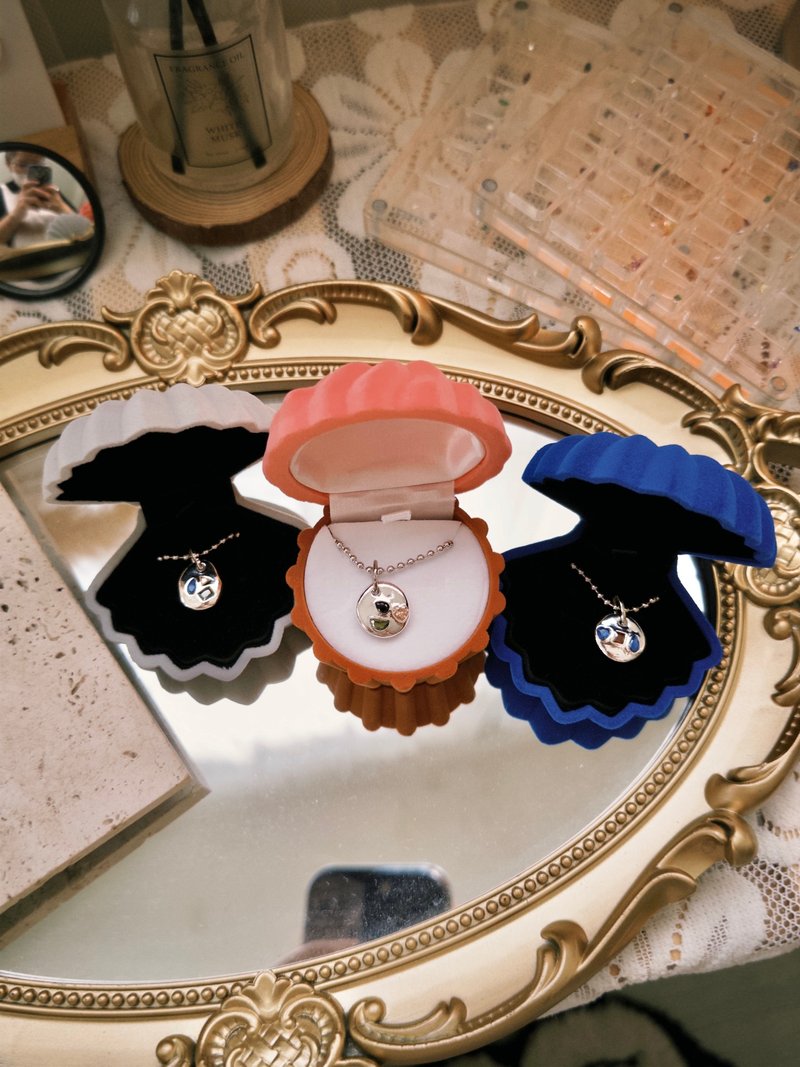 Tainan sterling silver Gemstone pendant Silver clay course handmade necklace - Metalsmithing/Accessories - Sterling Silver 