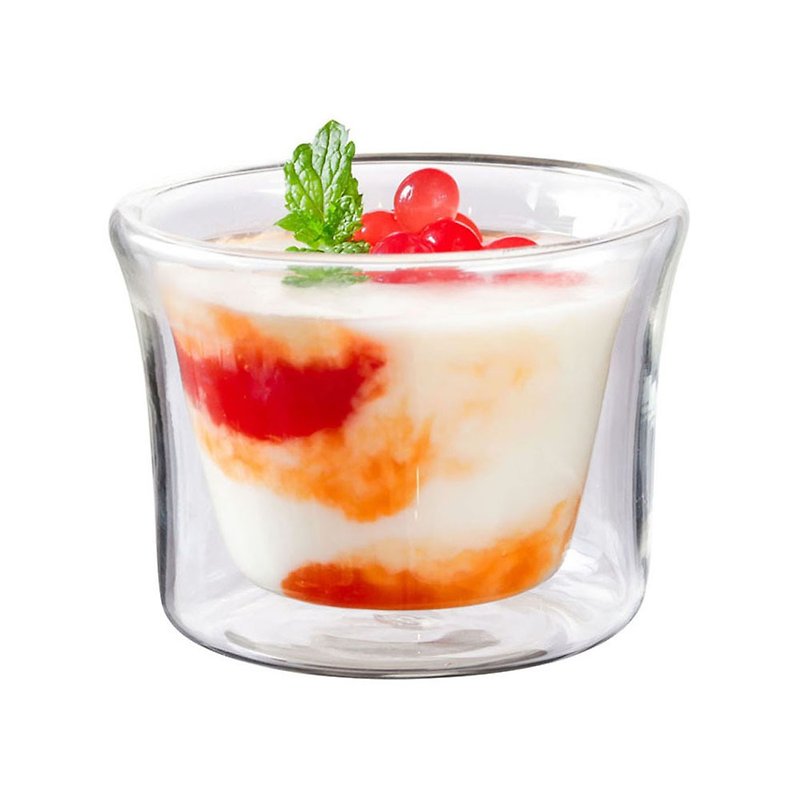 Double-layer glass | Pudding cups (150ml)-2 pieces - Teapots & Teacups - Glass 