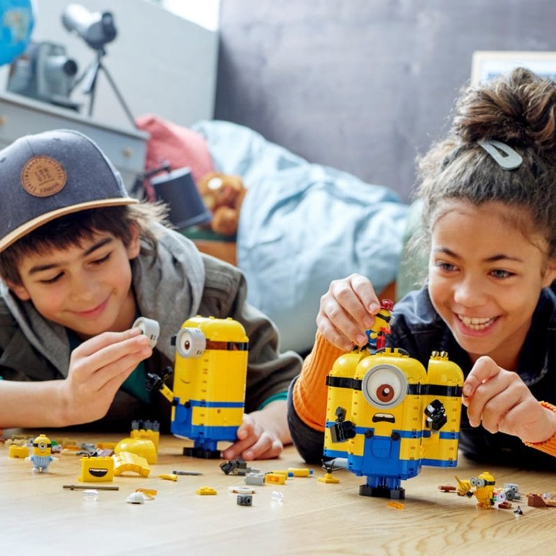 LEGO樂高 Brick-built Minions Figures and their Lair 75551 - 玩偶/公仔 - 塑膠 多色
