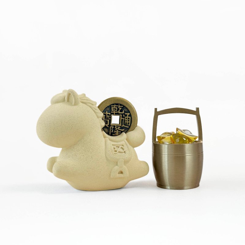 【快速出貨】環保水泥 馬年擺飾 | 馬上有錢 開運禮盒 聖誕禮盒 - 擺飾/家飾品 - 水泥 多色