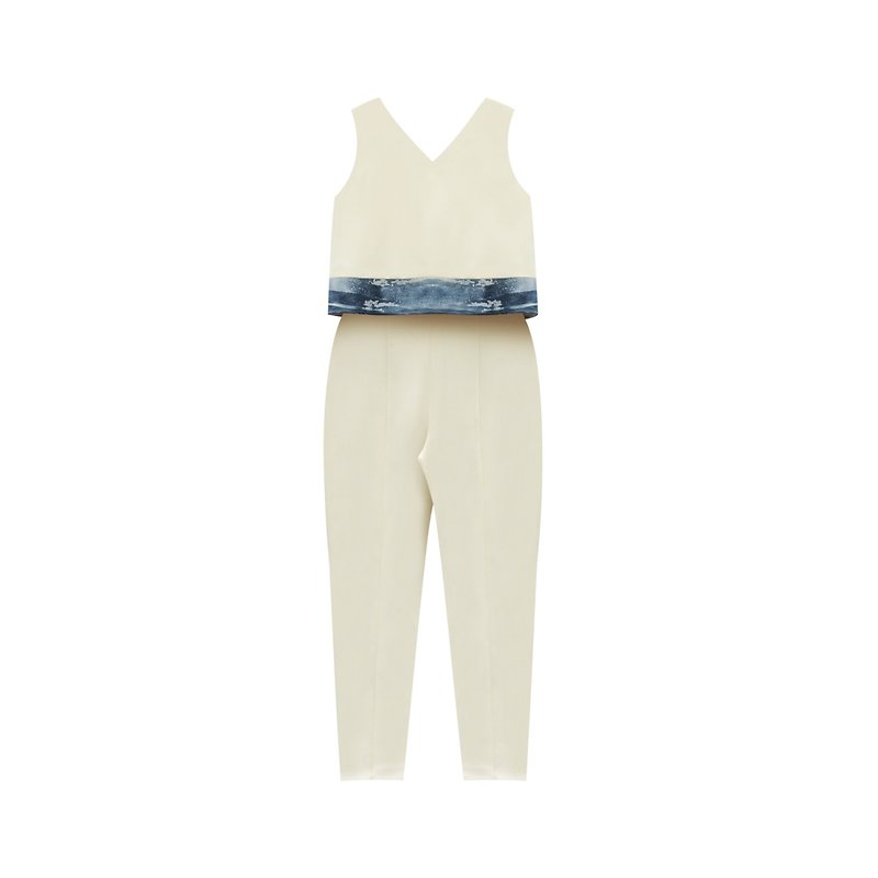 Double Layered Jumpsuit (Size M) - 工人褲/吊帶褲 - 其他材質 
