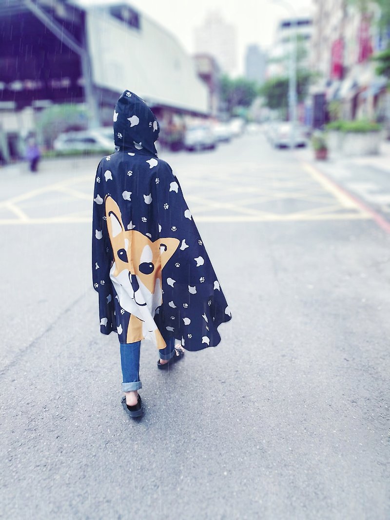 Self-created pet dog and cat pattern cloak raincoat with multiple patterns to choose from