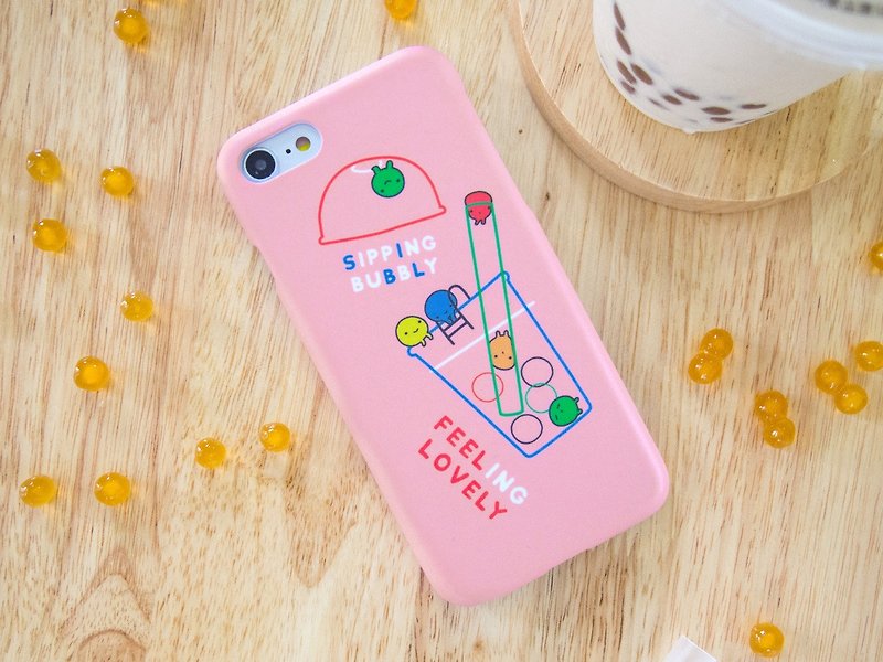 Bubble Tea iPhone case - Phone Cases - Plastic Pink
