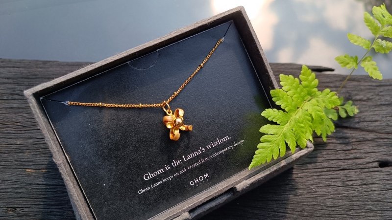 Dok Karnkaew Necklace (Dok Karnkaew Necklace) - 項鍊 - 竹 黃色