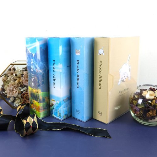 珠友文化 Chuyu Culture Chuyu 20K雙格相本/可收納200枚4x6照片/插畫風格相簿/透明盒裝