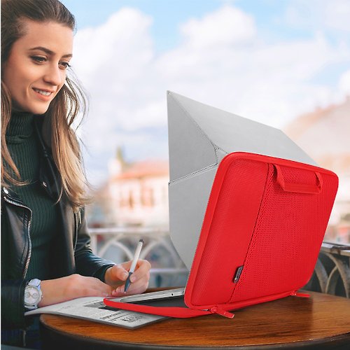 COZI 官方旗艦館 Smart Sleeve Pro遮陽防窺硬殼支架電腦包筆電包-13~16寸 MacBook