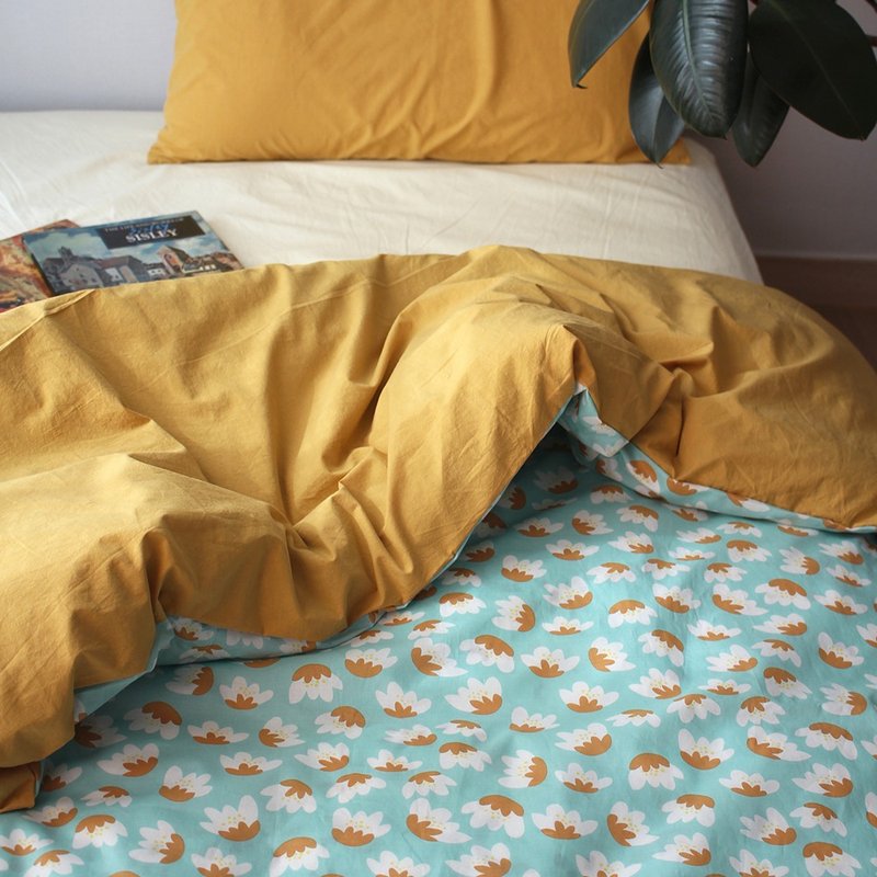 Made in korea Cotton bedding set (1 duvet cover & 1 pillowcase) 被套組 - 寢具/床包 - 棉．麻 多色