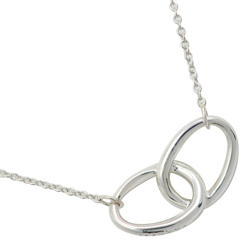 【日本直送】ティファニー TIFFANY&Co. ダブルループ ネックレス エルサ・ペレッティ シルバー925 約2.5g レディース【中古】 - 項鍊 - 銀 銀色