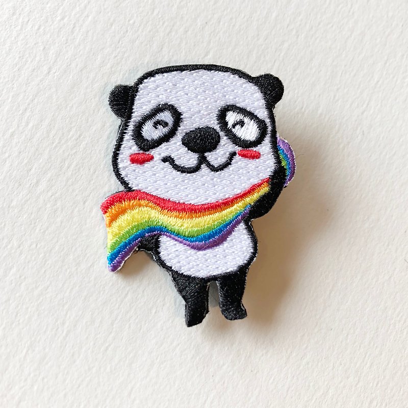 Panda  Electric embroidery Pins - Badges & Pins - Thread 